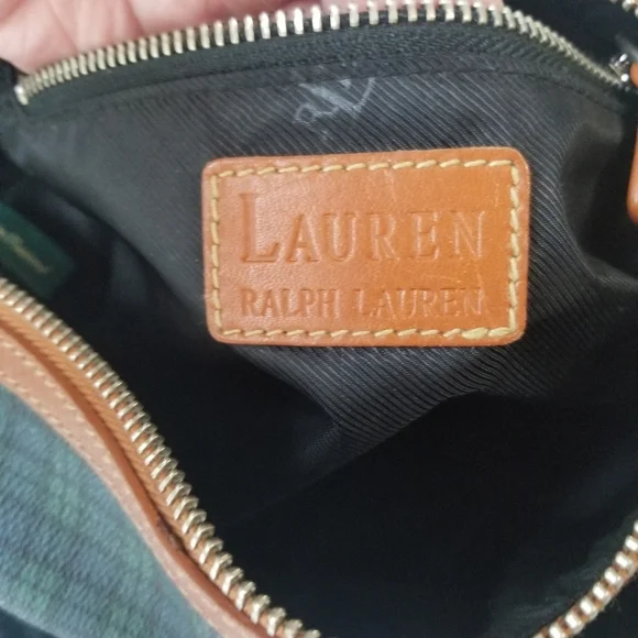 Vintage Ralph Lauren Plaid Barrel Purse - Picture 3 of 16